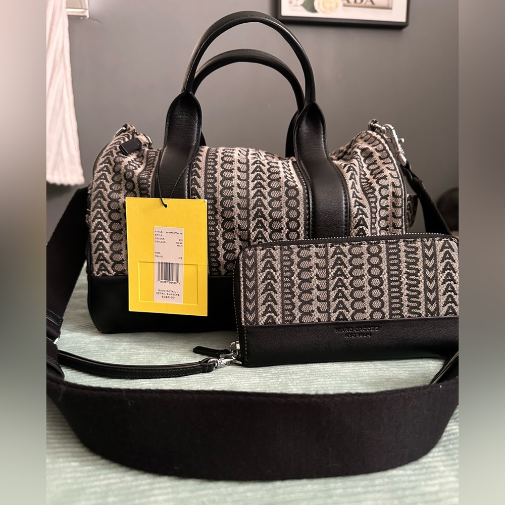 Marc Jacobs monogram duffle w/ matching wallet